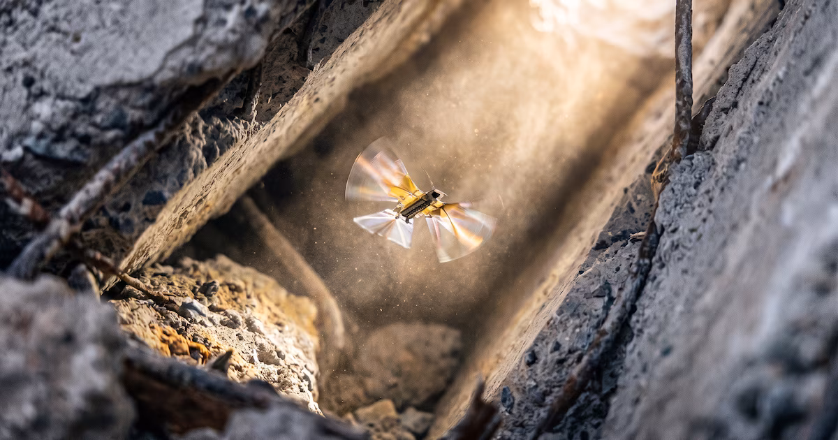 Robot volador inspirado en insectos podría ampliar la exploración en entornos extremos