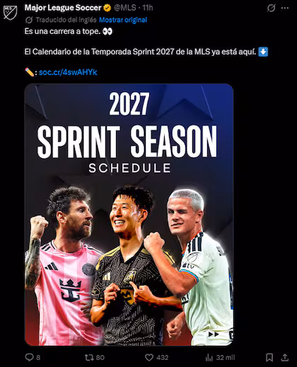 Sprint Season 2027: la MLS presenta un torneo corto con Messi como figura estelar