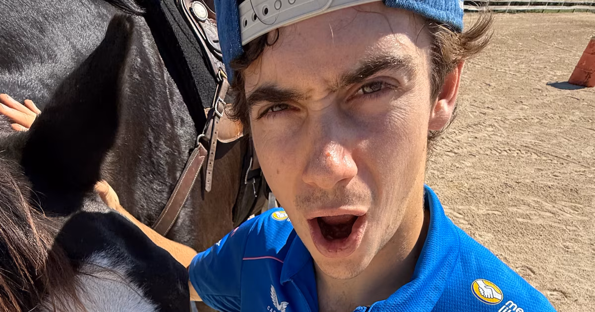 Franco Colapinto disfrutó de un paseo a caballo en Austin durante la previa al GP de Estados Unidos